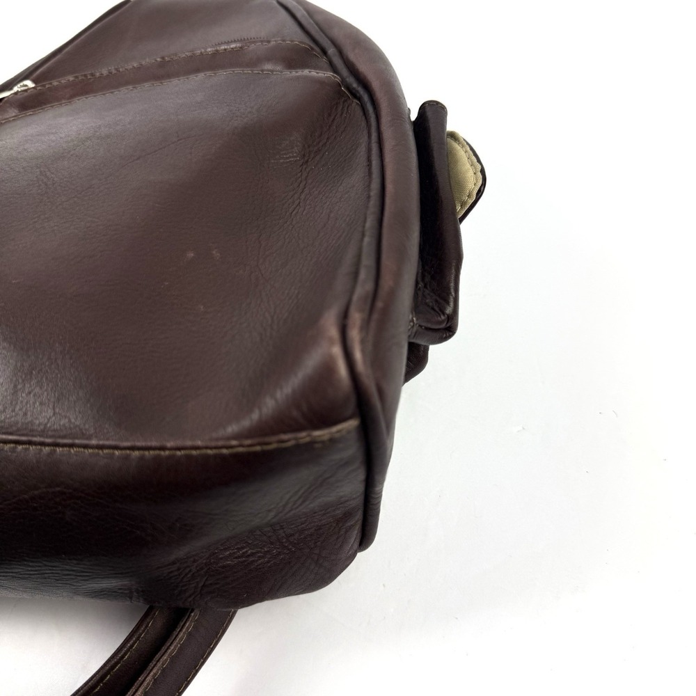 Piel Vintage Backpack Brown Leather Convertible Shoulder Bag Made In Colombia - Picture 8 of 15